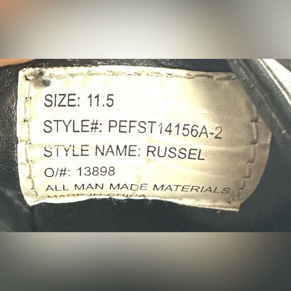 Perry Ellis Portfolio Russel Black Dress Shoe Men\'s Sz 11.5 Style PEFST14156A-2 main image 6